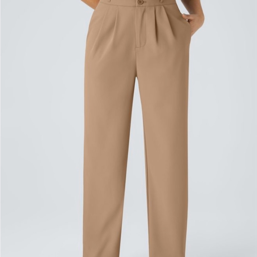 HALARA High Waisted Straight Leg Work Pants in Cartouche